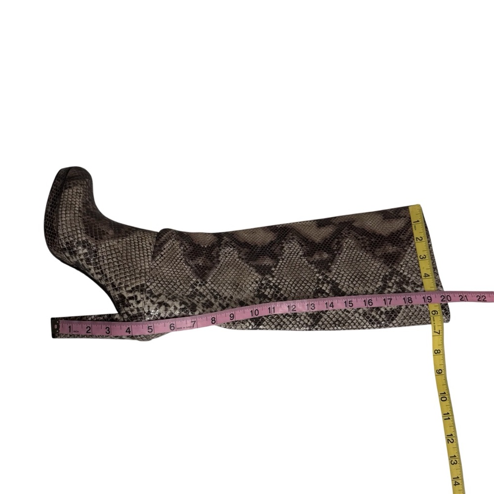Stuart Weitzman Python Snake Embossed Leather Hee… - image 13